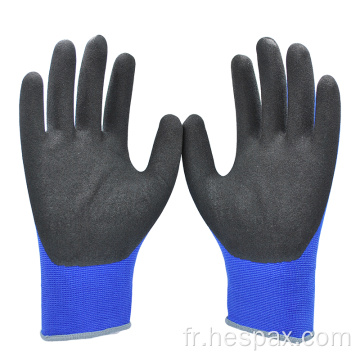 HESPAX EN388 15G NYLON SANDY NITRILE Gants de travail